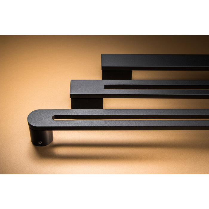 X7.ZO Enkele zwarte design deurgreep Z19 uit massief RVS - 40/410/450