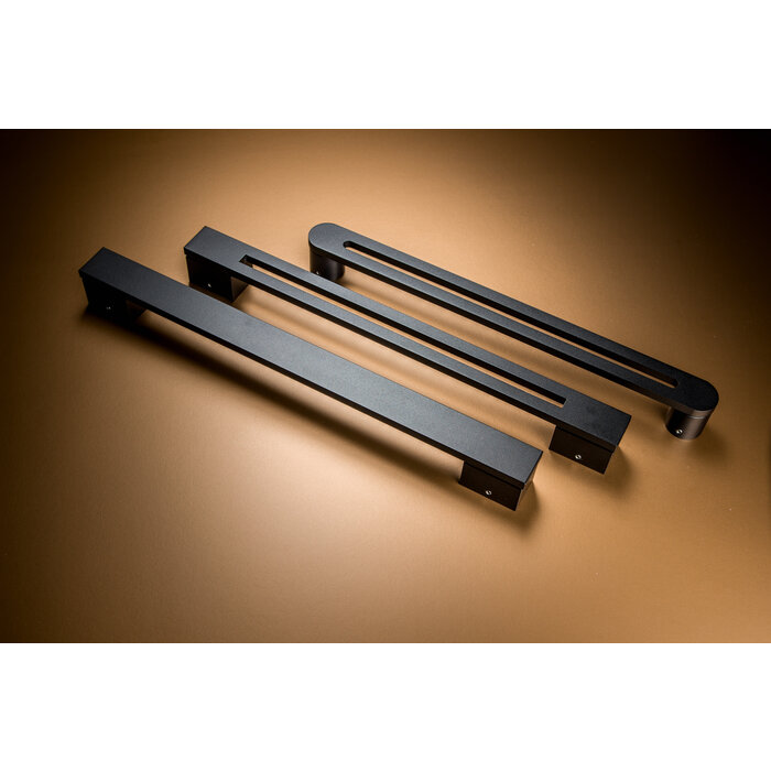 X7.ZO Single black solid door handle Z20 - 40/435/498 mm
