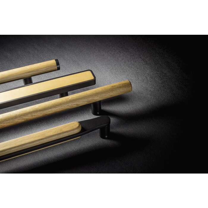 X7.ZO Einzeltürgriff Z25 – Eiche/Schwarz – 50/390/490 mm