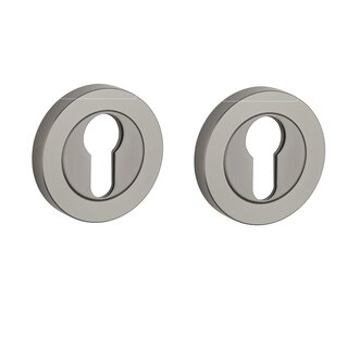 STERK Paire de plaques cylindre 1711 OVAL PRO 8MM - PVD gris basalte