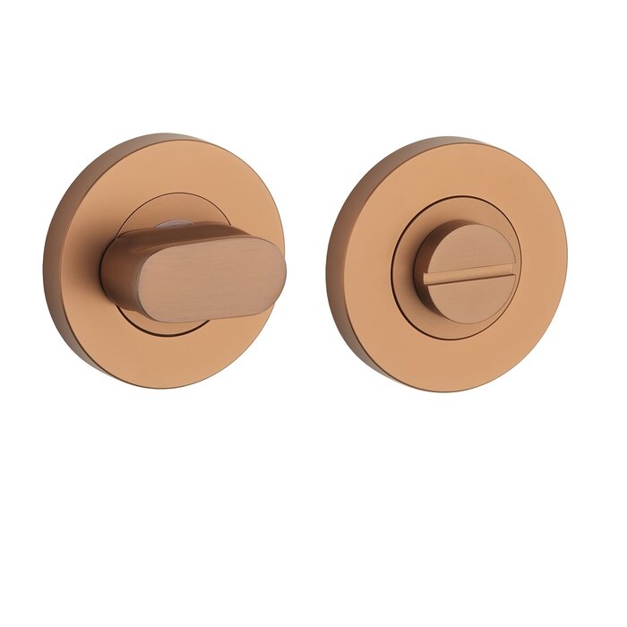 STERK WC garnituur 1712 OVAL PRO 8MM - mat koper PVD