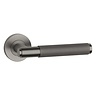 STERK Door handles OVAL 1741 pro 8mm Class 4 - Basalt PVD