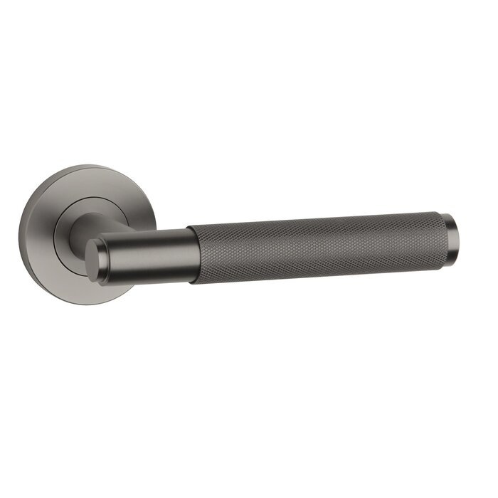 STERK STRONG Door handles OVAL 1741 pro 8mm from - Class 4 EN1906:2012 - Basalt PVD