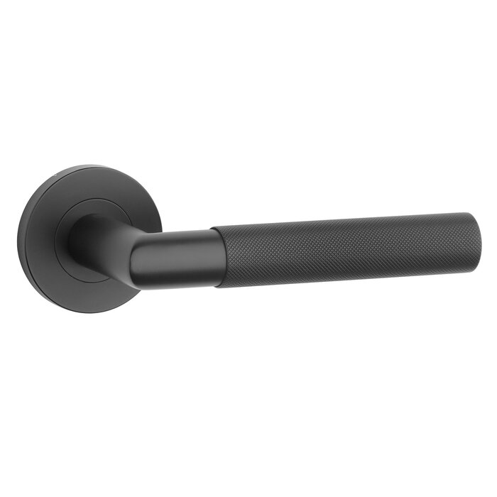 STERK Black door handles OVAL 1742 PRO 8mm Class 4 EN1906:2012