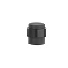 STERK Butée de porte 1722 - sol Ø 30x30 mm noir mat - Coupe transversale