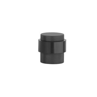 STERK Deurstopper 1722 - vloer Ø 30x30 mm mat zwart - Kruislings geslepen