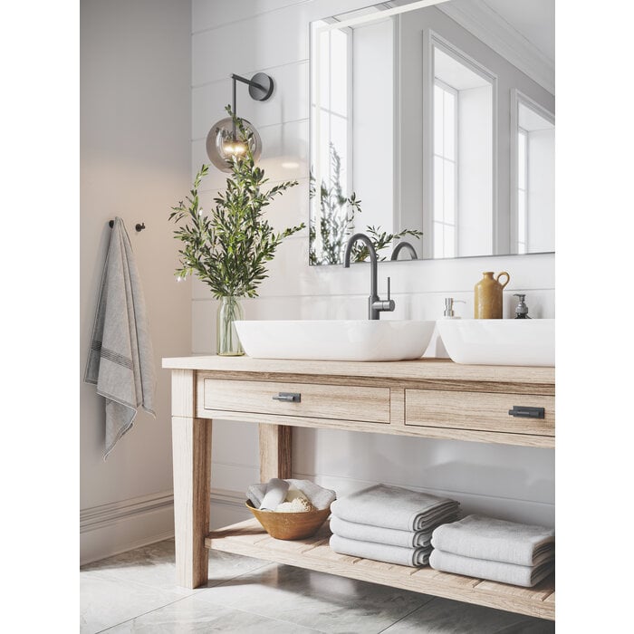 I.B.E. Meubelknop T- 70 mm - horizontaal geslepen- antiek messing