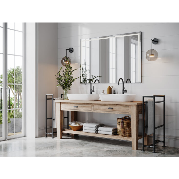 I.B.E. Bouton de meuble T- 70 mm - coupe horizontale - laiton antique