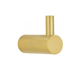 I.B.E. Enkele mat gouden kleerhaak 40 mm diep