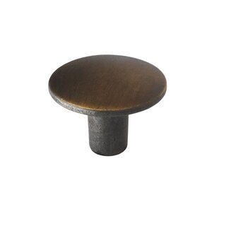 I.B.E. Round furniture knob Ø 30 mm brushed brass