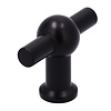 I.B.E. Bouton de meuble T- 50 mm noir