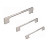 I.B.E. Furniture handle straight stainless steel look