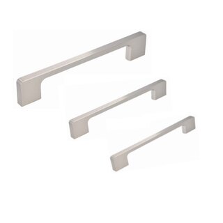 I.B.E. Furniture handle straight stainless steel look