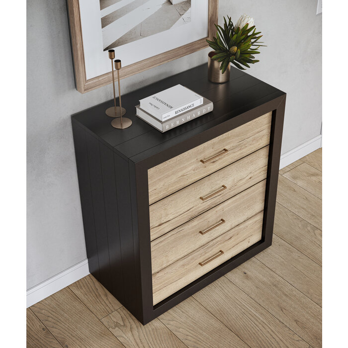 I.B.E. Furniture handle U-square antique brass brushed