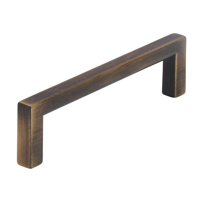 I.B.E. Furniture handle U-square antique brass brushed