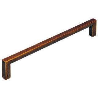 I.B.E. Furniture handle U-square antique brass