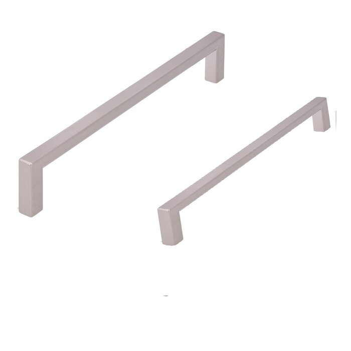 I.B.E. U-shaped furniture handle in stainless steel color - square