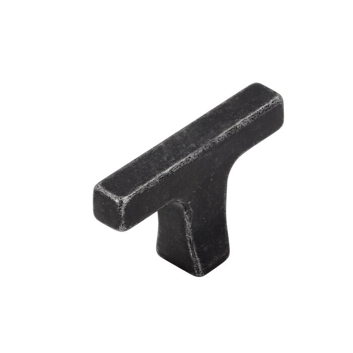 I.B.E. T-shaped furniture knob TRUMPET - 48 mm - Matte iron colour