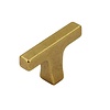 I.B.E. T- meubelknop TROMPET - 48 mm  - Oud goud