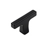 I.B.E. T-shaped furniture knob TRUMPET - 48 mm - matt black