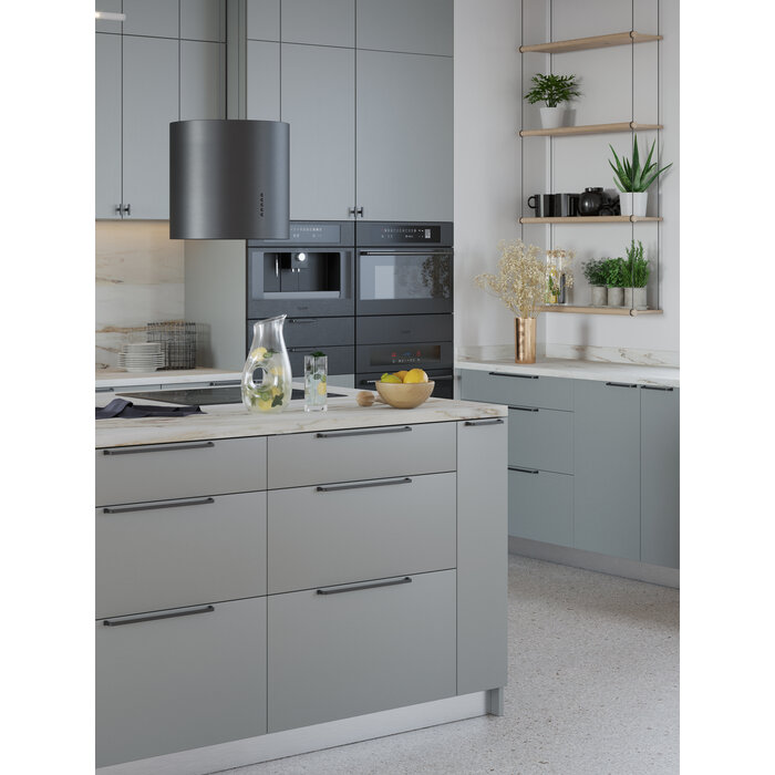 I.B.E. Mattschwarzer Möbelgriff TRUMPET