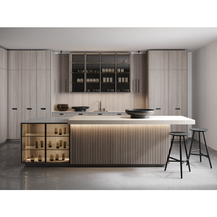 I.B.E. Coquille encapsulante rectangulaire 112x38x13 - Laiton brossé antique