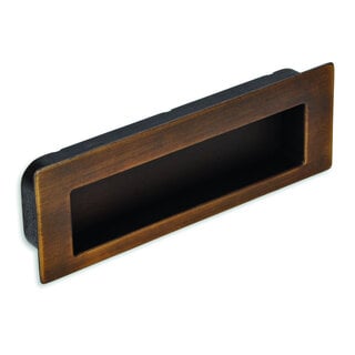 I.B.E. Inkapschelp rechthoekig 112x38x13 - Antiek messing