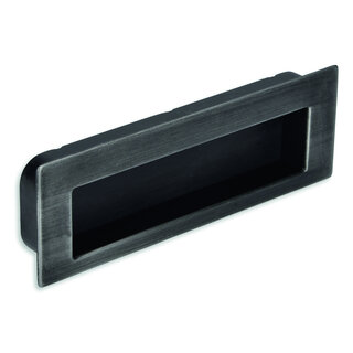 I.B.E. Kapselungsschale rechteckig 112x38x13 - gebürstetes Eisen