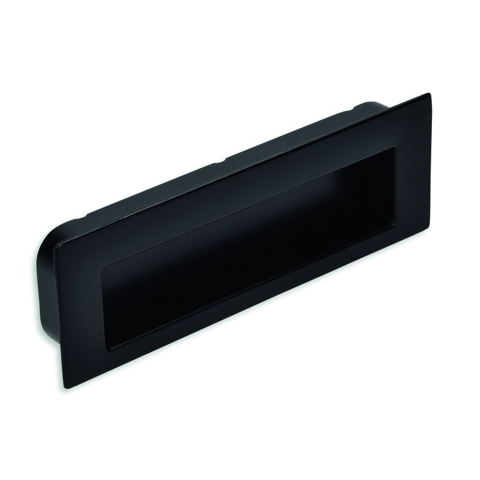 I.B.E. Matt black encapsulating shell rectangular 112x38x13