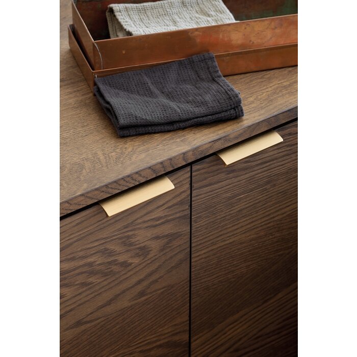 Furnipart Corner handle EDGE STRAIGHT brushed brass