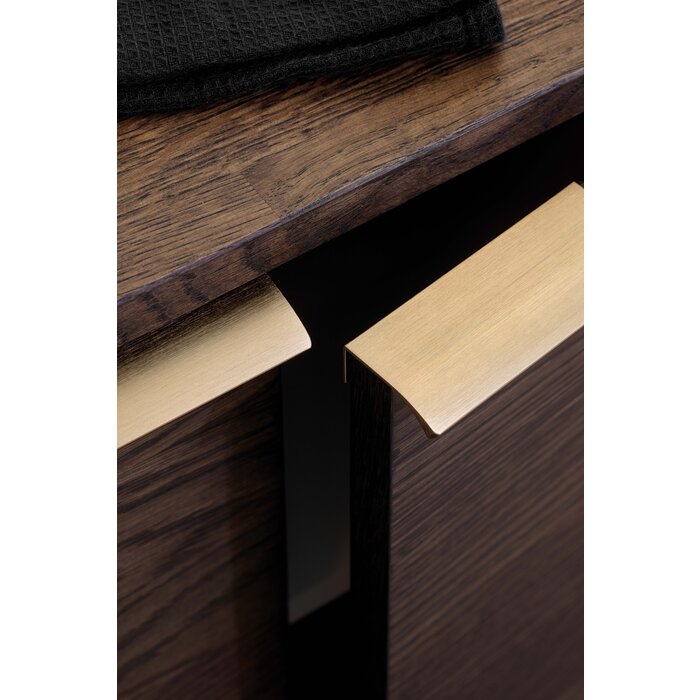 Furnipart Corner handle EDGE STRAIGHT brushed brass