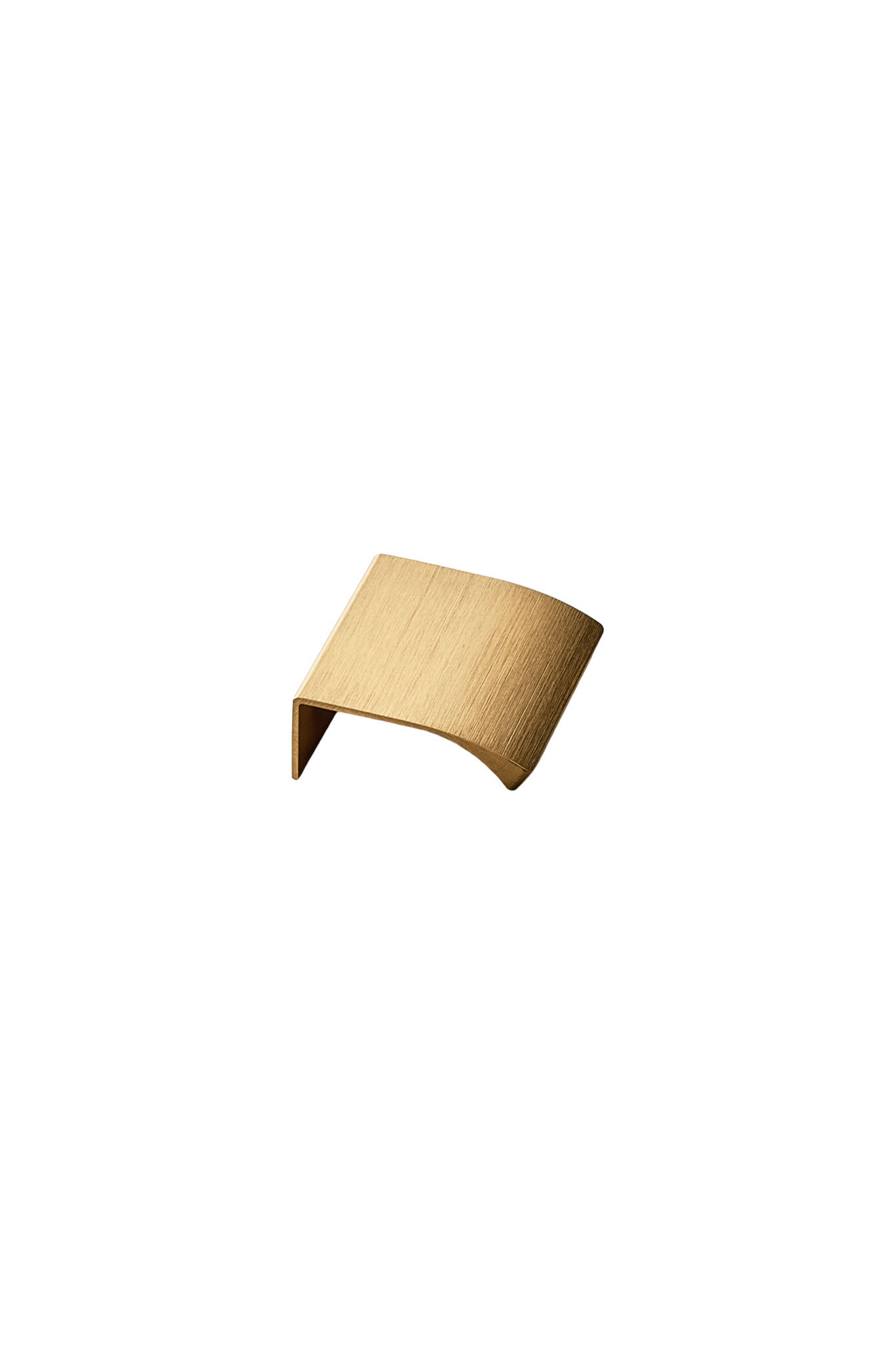 Hoekgreep EDGE STRAIGHT messing geborsteld