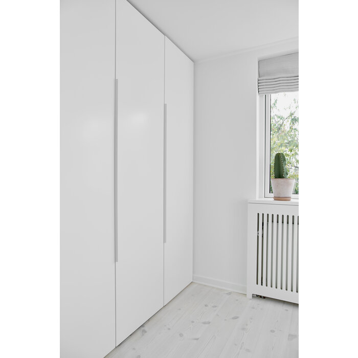 Furnipart Mat witte Furnipart hoekgreep EDGE STRAIGHT