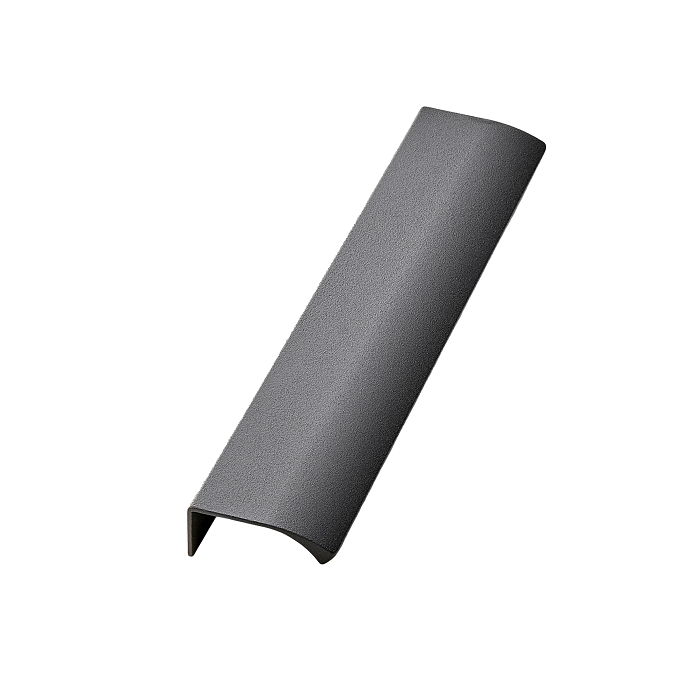 Furnipart Anthracite gray Furnipart corner handle EDGE STRAIGHT with structure - Lengths: 40 to 360mm