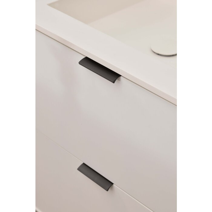 Furnipart Anthrazitgrauer Furnipart-Eckgriff EDGE STRAIGHT mit Struktur - Längen: 40 bis 360 mm