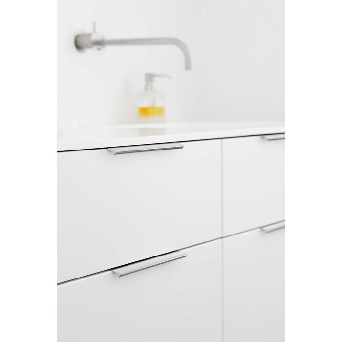 Furnipart Furnipart Eckgriff EDGE STRAIGH - Glänzendes Chrom