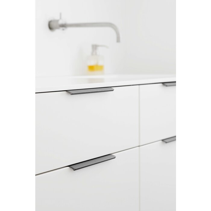 Furnipart Furnipart Eckgriff EDGE STRAIGH - Gebürstetes Anthrazitgrau