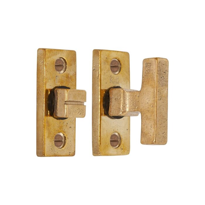 Dauby Toilet fitting PBTC Q raw bronze polished (RBP) - rectangular