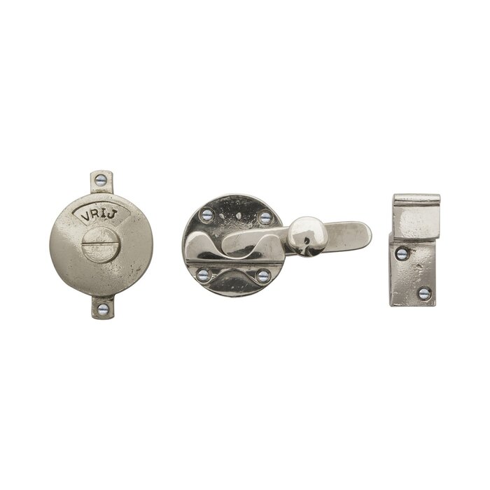 Dauby Toilet fitting-RETRO with hook white bronze (WB) "NL/FR"- Round