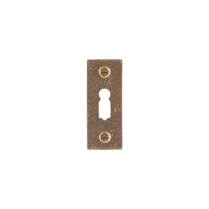 Dauby 1 Stück BB ROSETTE PBTC Q Rohbronze (RB) 30x68mm - Rechteckig