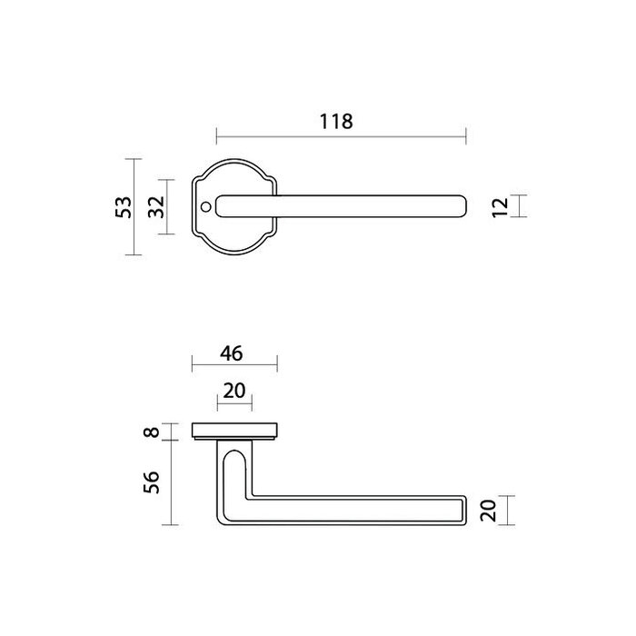 HDD Black door handles RALPH font