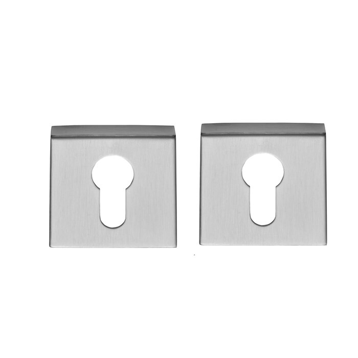 Formani Paire de plaques cylindre Basics BSQ Y53 IN - Inox mat