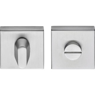 Formani Robinetterie WC carrée BSQWC53 IN - acier inoxydable mat - sans indicateur