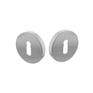 Intersteel Intersteel Rosettes trou de serrure rond dissimulé en acier inoxydable brossé