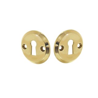 Intersteel Intersteel Rosettes keyhole screw hole lacquered brass