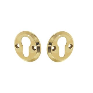 Intersteel Intersteel Rosetten Profilzylinderloch Schraubloch Messing lackiert