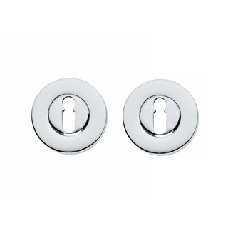 Intersteel Intersteel Rozetten sleutelgat rond verdekt chroom 50 mm