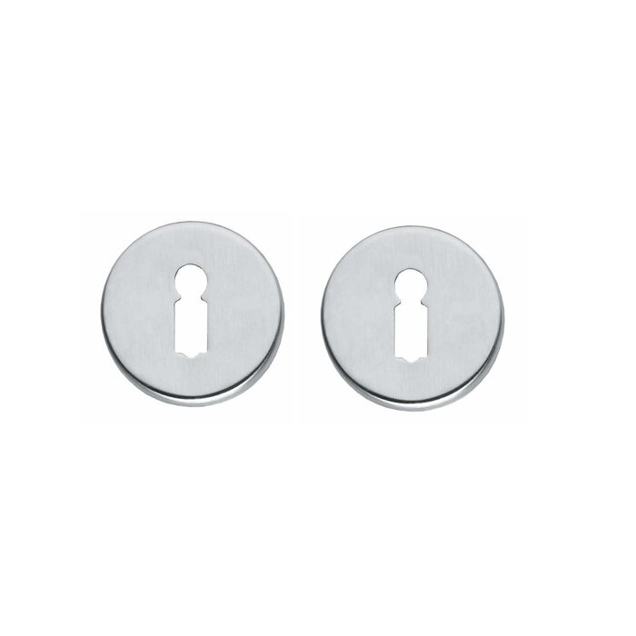 Intersteel Pair of Intersteel key rosettes in matt chrome