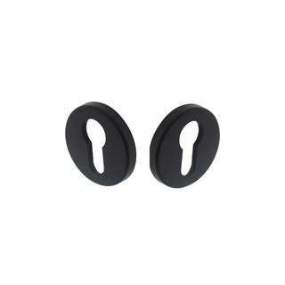 Intersteel Intersteel Rosettes cylindre trou rond, caché noir mat