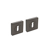 Intersteel Intersteel sleutelplaatjes verdekt met nokken vierkant - Antraciet grijs